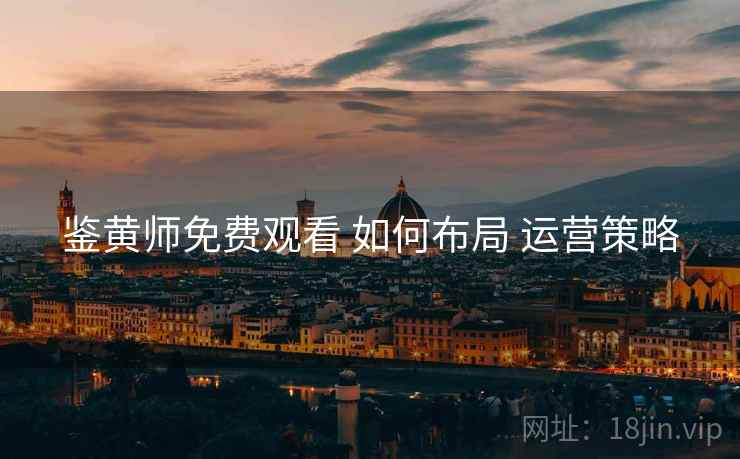 鉴黄师免费观看 如何布局 运营策略  第2张