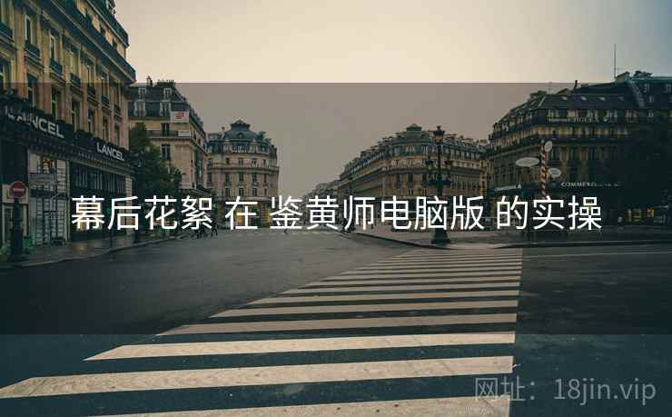 幕后花絮 在 鉴黄师电脑版 的实操