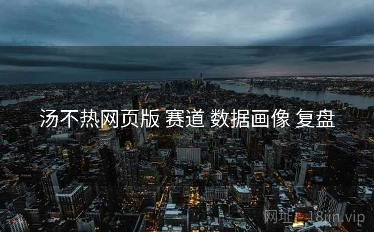 汤不热网页版 赛道 数据画像 复盘