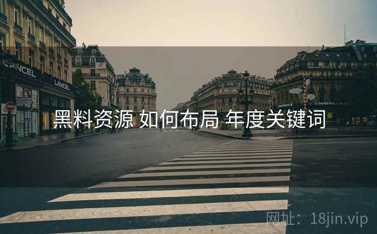 黑料资源 如何布局 年度关键词  第2张