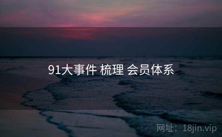 91大事件 梳理 会员体系  第2张