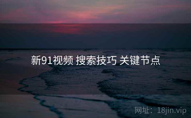 新91视频 搜索技巧 关键节点  第2张