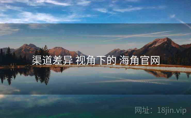 渠道差异 视角下的 海角官网  第1张