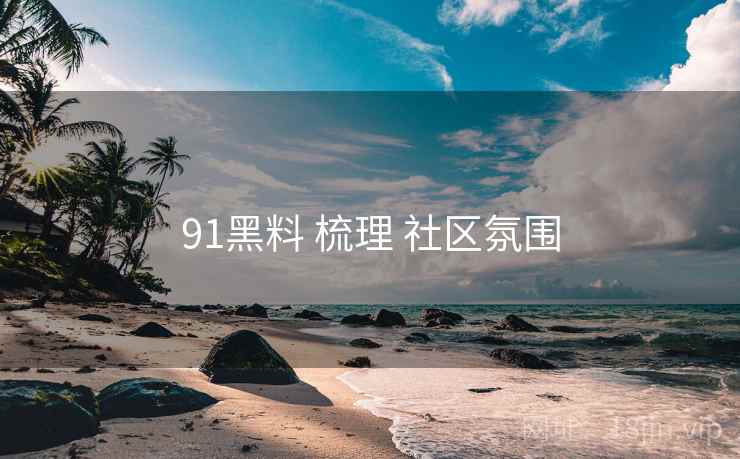 91黑料 梳理 社区氛围  第2张